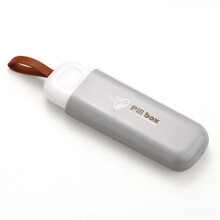 3 Compartment Pill Box - Portable Medicine Organizer, Moisture-Proof Travel Pill Holder for Pocket B