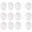12 Pack 3 Inch Easter Foam Egg White  Egg  Egg Foam Natural Polystyrene Egg Foam Handmade Egg 1