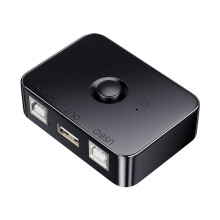 USB-Drucker-Sharer-Gerät, 2 Anschlüsse, USB 2.0-Selektor, Drucker-Sharing-Peripheriegerät für Drucker, USB-Splitter, Drucker-Sharing