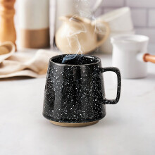 Mug en céramique de haute qualité de 400 ml, style rétro japonais, tasse à café minimaliste pour la maison