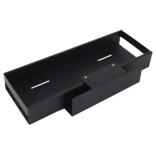 Pull Out Storage Shelf Steel Slide for Kitchen Cabinets Pantry 75cm Black