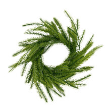Couronnes de Noël artificielles en pin de Norfolk – Mini couronnes de Noël pour bougies piliers, placards et cuisine (compatibles avec les