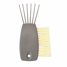 2-in-1 Hair Brush Cleaner Rake, Double-Sided for Wet/Dry Brushes, Removes Hair/Dust — Compatible with All Brushes