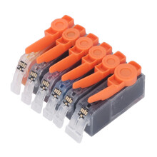 Works With Canon Printers Ink Cartridges Refillable Auto Reset Chips High Color Expression Compatible Printers Smooth Printing Large Capacity Ink