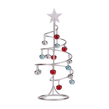 11-Zoll-Metall-Weihnachtsbaumständer mit glitzerndem Stern – Tischdekoration für Weihnachten, kompatibel mit Standard-Weihnachtsschmuck