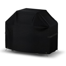 Housse pour barbecue 64", tissu Oxford imperméable et résistant aux UV et aux intempéries, avec sangle, cordons de serrage et sac de rangement