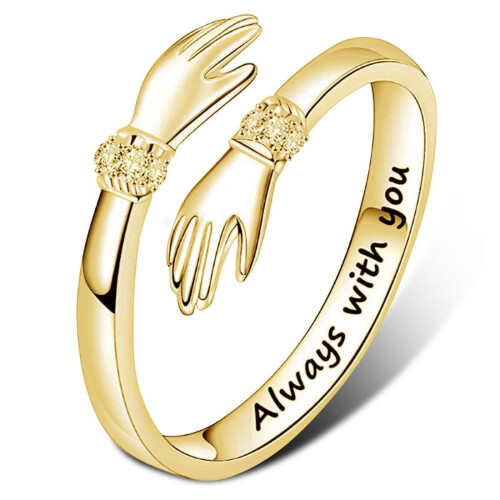 Adjustable Finger Band Ring for Engagement or Wedding