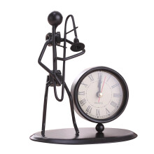House Warming Gifts New Home Clearance Wrought Iron Musical Instrument Villain Clock Wrought Iron Retro Personality Clock