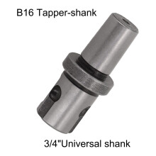 Magnetic Drill Shank Adapter 19mm 3/4inch Shank For Weldon/Universal Shank To B16-Taper-Thread Magnetic Drill Chuck Connection