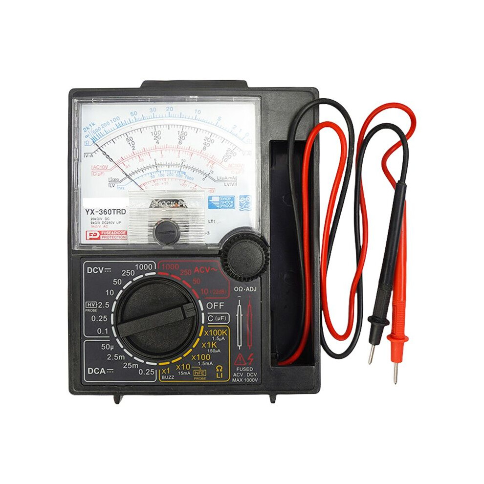 Analog Multimeter Tester Test Pen Voltage Current Tester 1000V Handheld Pointer Analog Meter Multimeter 4712478044153