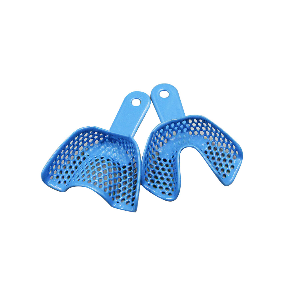 Smooth Edges Dental Impression Trays Perforated Plastic Autoclavable Distortion Free Impressions Impact Resistant Anatomically Designed Compatible