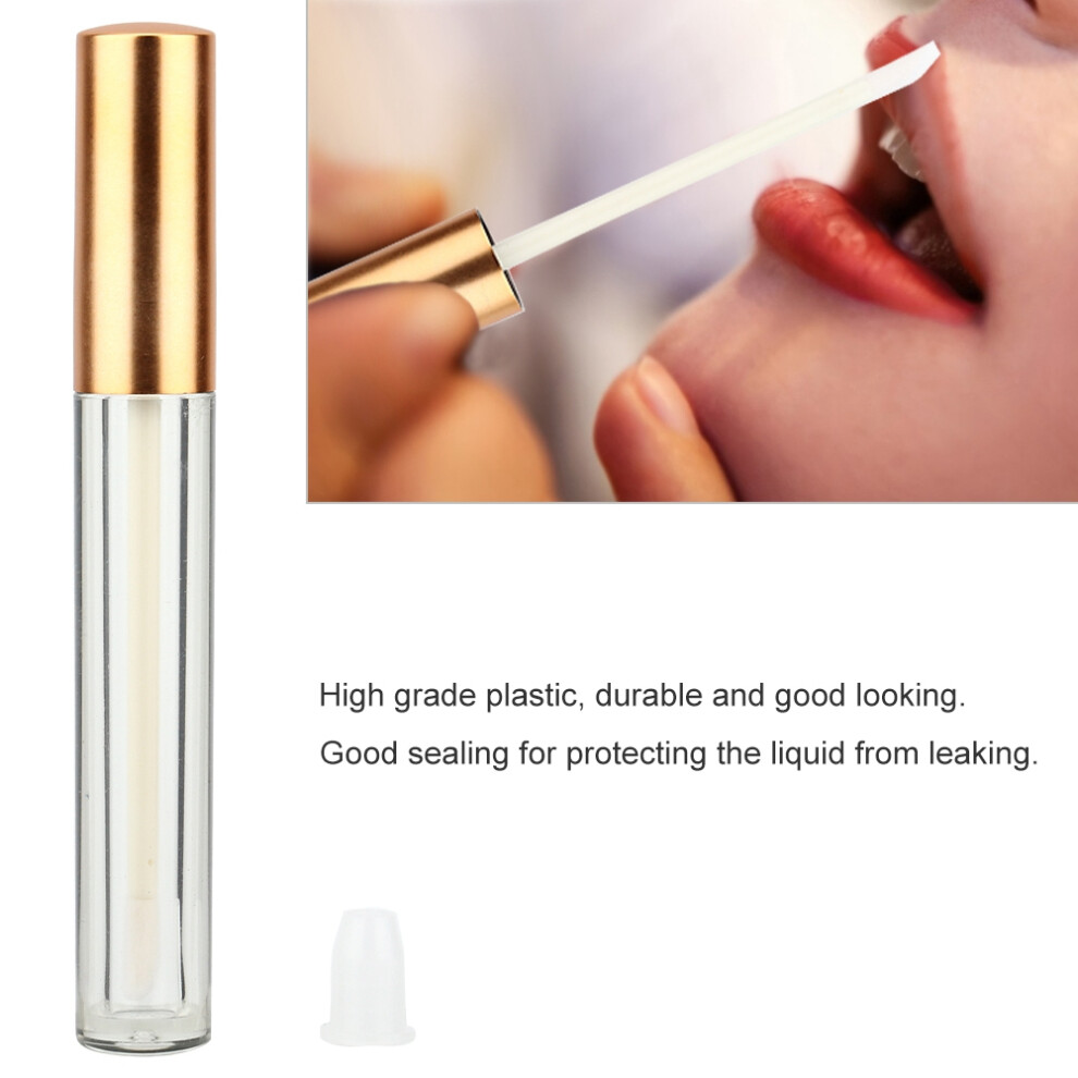 Lip Gloss Refillable Tube 10pcs Empty Lip Balm Containers 10ml Clear for DIY