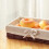 Tizuqe Rustic Wicker Fruit Storage Basket Faux Rattan Woven Rectangular Bow Organizer 6