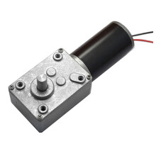 High Efficiency Worm Gear Motor With Vertical Output Shaft, Miniature DC Worm Gear Motor For Industrial Automation Self Locking Mechanism High