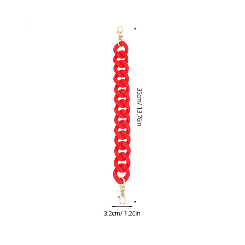 2Stk Rote Bag Chain Strap DIY Handtasche 1