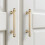 Multipurpose Brushed Gold Cabinet Pull Zinc Alloy Handle 2
