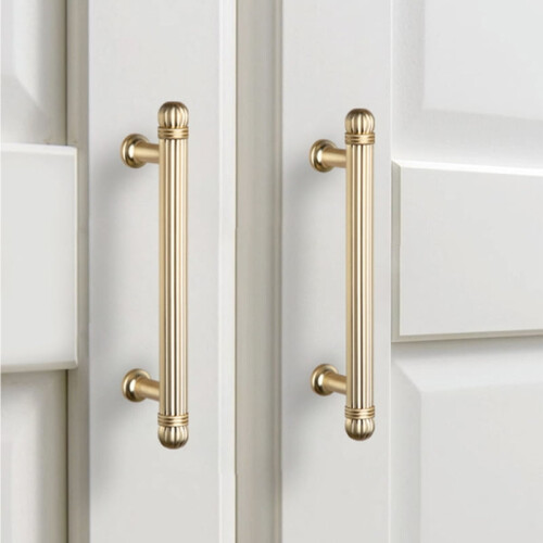 Multipurpose Brushed Gold Cabinet Pull Zinc Alloy Handle 1