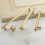 Multipurpose Brushed Gold Cabinet Pull Zinc Alloy Handle 4