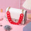 2Stk Rote Bag Chain Strap DIY Handtasche 5
