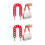 2Stk Rote Bag Chain Strap DIY Handtasche 8