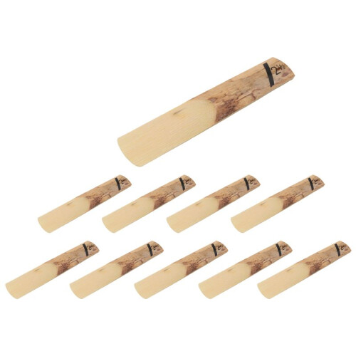 10Pcs Anches Clarinette Bb Anches 2.5 2-1/2 Force Pièces et Accessoires pour Instruments à Vent en Bambou