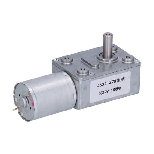 Rated Torque Worm Geared Motor DC12V Stall Torque Performance Adjustable Steering Reversible Rotation For Automation Systems
