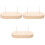 3Pièces Base De Présentation Bois Acier Pour Rangement 4