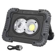 Reflector LED de urgență reîncărcabil portabil, spot impermeabil cu 3 moduri reglabile și corp de difuzie a căldurii, potrivit pentru camping,