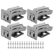 Special Shaped Damping Hinge For Cabinet Doors, Concealed Hydraulic Soft Close Hinges Quiet Operation Adjustable Angle Rust Resistant Frameless Door
