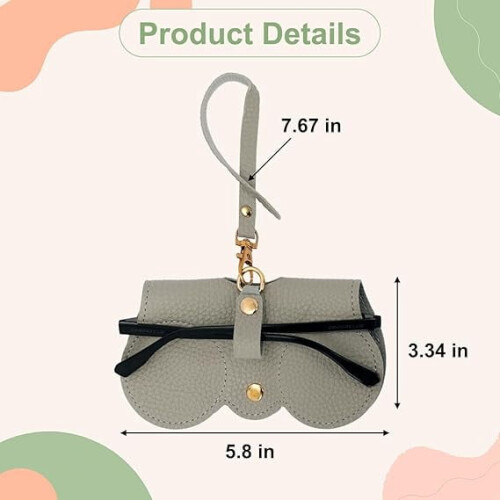 Soft Leather Sunglasses Bag Unisex 6 Pcs 2