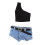 1/6 Scale Dark Blue Short Clothing Set with Belt for 12 4