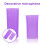 3Pièces Protections Micro Silicone Violet Pour Micro Sans Fil 7