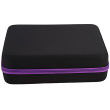Ample Space Essential Oil Holder Waterproof Shockproof Hard EVA Material Travel Case Foam Insert Durable Fabric Portable Organizer for15ml Bottles
