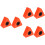 6Pièces Support Logo Micro ABS Orange, Station Triangle Pour Interview 6