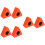 6Pièces Support Logo Micro ABS Orange, Station Triangle Pour Interview 7