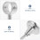 2 Pcs Ceiling Bracket Large Curtain Pole Brackets Magnetic Drape Hooks 5