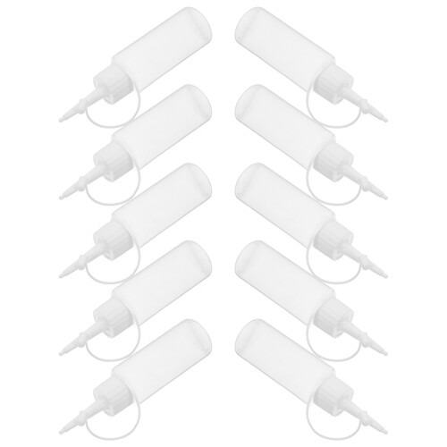 5Pièces Bouteilles Squeeze Ldpe Blanches Pour Stockage Projets DIY 1