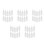 5Pièces Bouteilles Squeeze Ldpe Blanches Pour Stockage Projets DIY 6