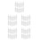5Pièces Bouteilles Squeeze Ldpe Blanches Pour Stockage Projets DIY 8
