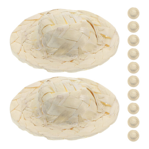 48Pièces Mini Chapeaux Clair Légers Pour 1