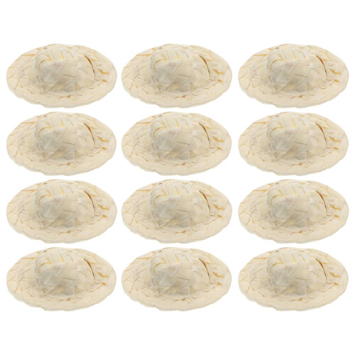 48Pièces Mini Chapeaux Clair Légers Pour 2