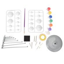 Space Learning STEM Kit for Kids, DIY Solar System Planetarium with Washable Paint and Easy Assembly Guide for Fun and Educational Play