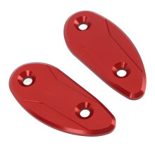 Aluminiumlegierung Motorradrückspiegellochabdeckung für CBR1000RR 2020-2023, Rot