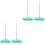 4Pièces Support Facture Vert Usage Restaurant 3