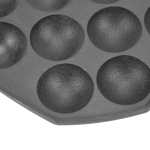 Cast Iron Egg Puff Pan12Holes29.5cm 1