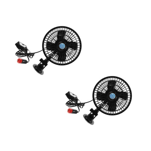 2Pièces Ventilateurs Auto 12V , Ventilation Fraîche Pour 2