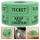 2000Pièces Tickets Doubles 170G Vert Pour Et Jeux 9