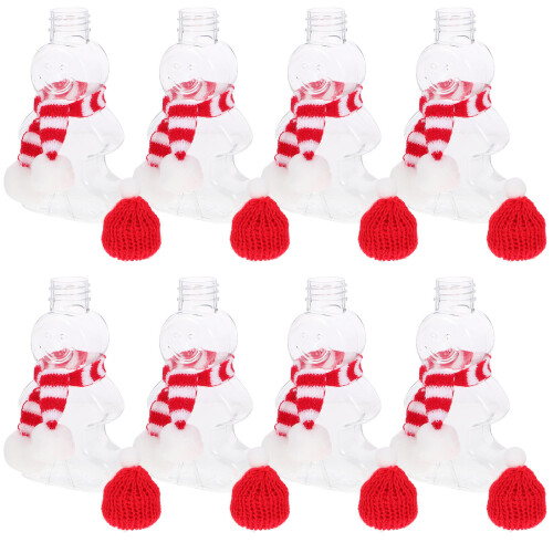 2Sets Gingerbread Plastic Beverage Bottles for Festive Storage 1