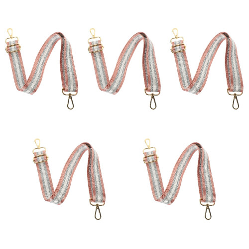 5Pcs Pink Handbag Strap Replacement DIY Wide Bag Chain Accessory