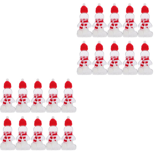 2Sets Gingerbread Plastic Beverage Bottles for Festive Storage 2